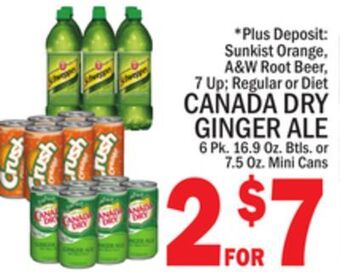C Town Canada dry ginger ale offer