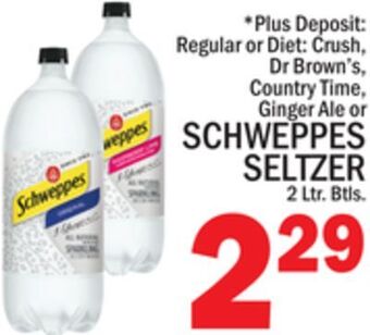 C Town Schweppes seltzer offer