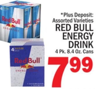 C Town Red bull energy drink offer