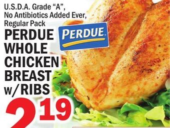 C Town Perdue whole chicken breast w/ribs offer