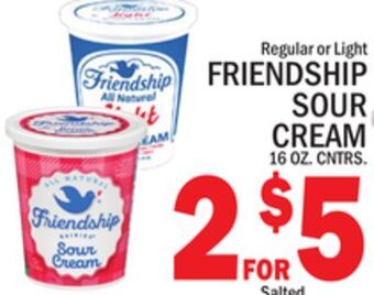 C Town Friendship sour cream offer