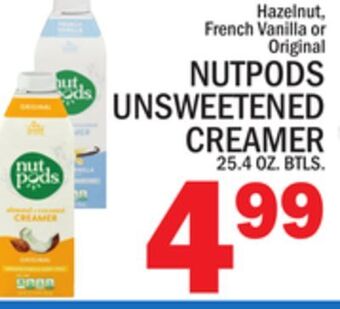 C Town Nutpods unsweetened creamer offer