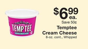 Fairway Store Market Temptee cream cheese offer