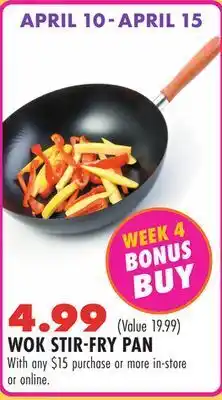 Boscov's Wok stirfry pan offer