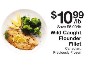 Fairway Store Market Wild caught flounder fillet offer