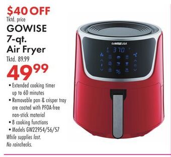 Boscov's Gowise 7-qt. air fryer offer