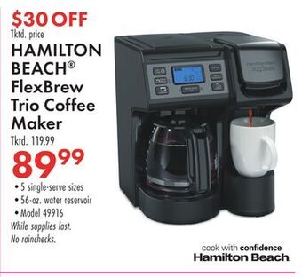 Boscov's Hamilton beach® flexbrew trio coffee maker offer