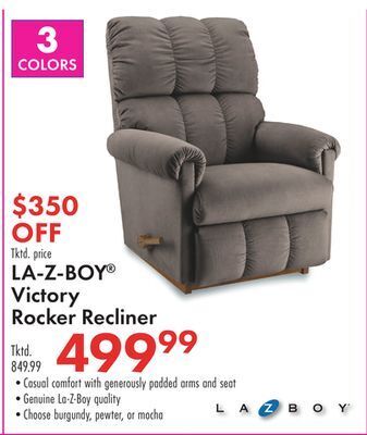 Boscov's La-z-boy® victory rocker recliner offer