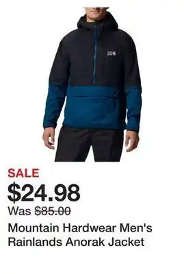 Dick's Sporting Goods Mountain hardwear men's rainlands anorak jacket offer