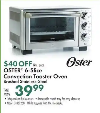 Boscov's Oster® 6-slice convection toaster oven offer