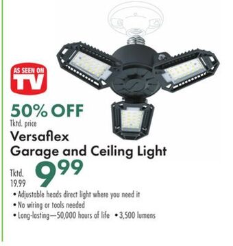 Boscov's Versaflex garage and ceiling light offer
