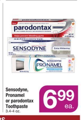 ACME Sensodyne, pronamel or parodontax toothpaste offer