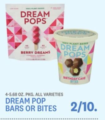 Kings Food Markets Dream pop bars or bites offer