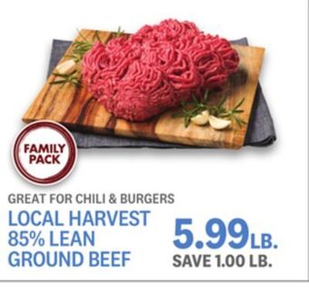 Kings Food Markets Local harvest 85% lean ground beef offer
