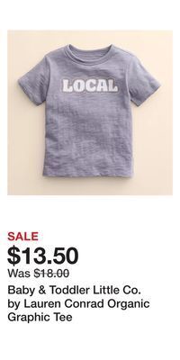 Kohl's Baby & toddler little co. by lauren conrad organic graphic tee offer