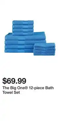 Kohl's The big one® 12-piece bath towel set offer