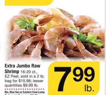 ACME Extra jumbo raw shrimp offer