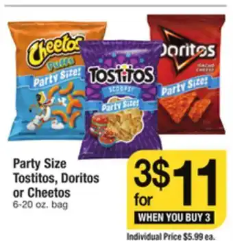 ACME Party size tostitos, doritos or cheetos offer