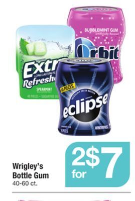 ACME Wrigley's bottle gum offer