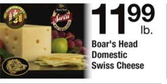 ACME Boar's head domestic swiss cheese offer