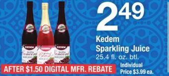 ACME Kedem sparkling juice offer