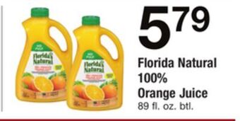ACME Florida natural 100% orange juice offer
