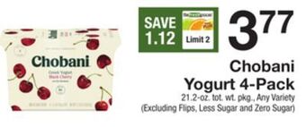 The Fresh Grocer Yogurt 4-pack offer