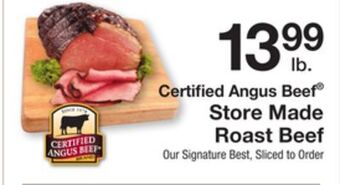 The Fresh Grocer Store made roast beef offer