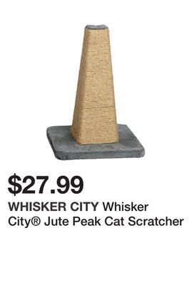 Petsmart Whisker city® jute peak cat scratcher offer