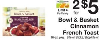 The Fresh Grocer Cinnamon french toast offer