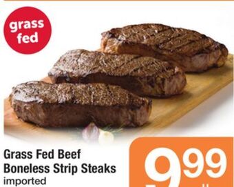 ACME Grass fed beef boneless strip steaks offer