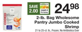 The Fresh Grocer 2-lb. bag jumbo cooked shrimp offer