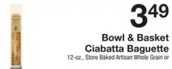 The Fresh Grocer Ciabatta baguette offer