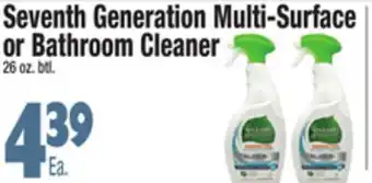 King Kullen Seventh generation multi-surface or bathroom cleaner offer