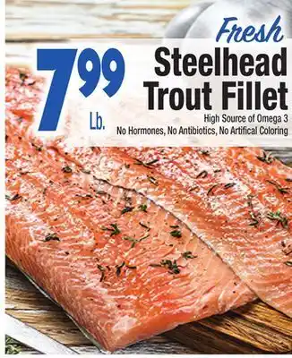 King Kullen Fresh steelhead trout fillet offer
