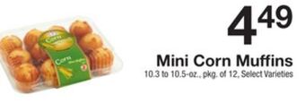 The Fresh Grocer Mini corn muffins offer