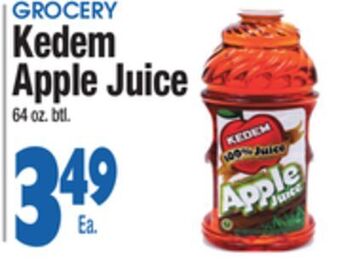 King Kullen Kedem apple juice offer