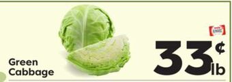 Weis Markets Green cabbage offer