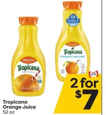 Weis Markets Tropicana orange juice offer
