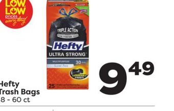 Weis Markets Hefty trash bags offer