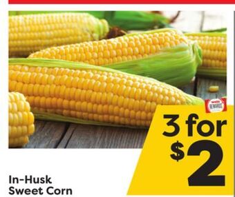 Weis Markets In-husk sweet corn offer