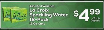 DeCicco & Sons La croix sparkling water 12-pack offer