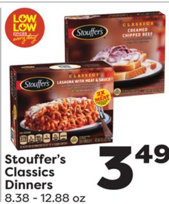 Weis Markets Stouffer's classics dinners offer
