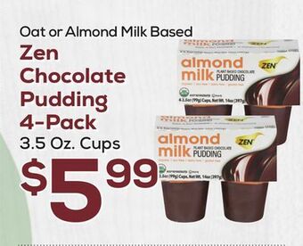 DeCicco & Sons Zen chocolate pudding 4-pack offer