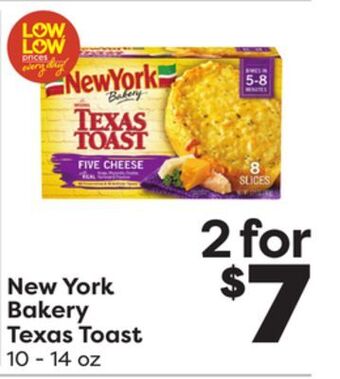 Weis Markets New york bakery texas toast offer
