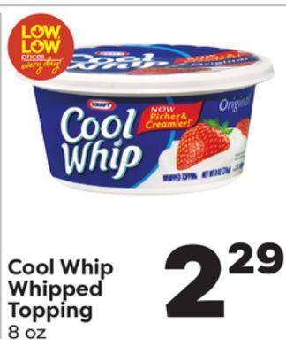 Weis Markets Cool whip whipped topping offer