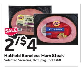Stop&Shop Hatfield boneless ham steak offer