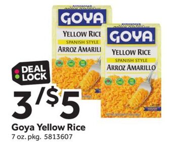 Stop&Shop Goya yellow rice offer