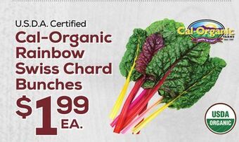 DeCicco & Sons Cal-organic rainbow swiss chard bunches offer