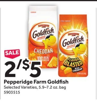 Stop&Shop Pepperidge farm goldfish offer